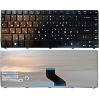 Клавіатура для ноутбука ACER Aspire 3410T 3810T 3820T 4410T 4552 4736 4740 4810T 5940, eMachines D440 D528 D640 D730 BLACK GLOSSY RU