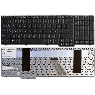 Клавіатура для ноутбука ACER Aspire 5335 5535 5735 7000 7100 7110 7220 7320 7520 7700 7720 8735 8530 9300 9420 9425 9920 Extensa 5235 5635 7220 7620 TravelMate 5100 5110 5600 5610 5620 eMachines E528 E728 BLACK RU