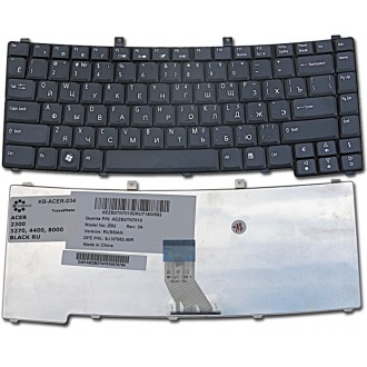 Клавиатура для ноутбука ACER TravelMate 2300 2310 2340 2410 2420 2430 2480 2482 2483 2484 2486 3240 3260 3270 3273 3275 3280 3290 4000 4010 4020 4060 4070 4080 4100 4210 4220 4260 4270 4400 4500 4600 4670 BLACK RU