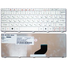 Клавиатура для ноутбука ACER Aspire One 521 522 532H 533 D255 D257 D260 D270 HAPPY HAPPY2 NAV50 NAV70 ZE6 ZE7, eMachines 350 355 / Packard Bell PAV70 PAV8 / Gateway LT21 WHITE RU