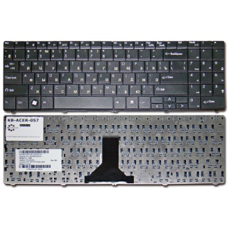 Клавиатура для ноутбука Packard Bell ETNA-GM ML61 ML65 TN65 BLACK RU