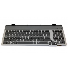 Клавіатура для ноутбука ASUS G55 G55VW GREY FRAME BLACK RU Підсвітка