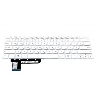 Клавіатура для ноутбука ASUS VivoBook S200 S200E Q200 Q200E X201 X201E X202 X202E X205T EeeBook E200H E200HA F201 F201E F202 F202E R200 R200E WHITE RU