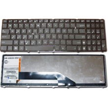 Клавіатура для ноутбука ASUS F52 F90 K50 K60 K61 K62 K70 K72 P50 X5AC X5DI X66 BLACK FRAME BLACK US BackLight