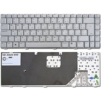 Клавіатура для ноутбука ASUS A8 F8 N80 V6000 W3 W3J W3000 W6 W6000 X80 Z99 SILVER RU