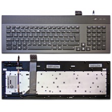 Клавіатура для ноутбука ASUS G74 G74S G74Sx G74Sx-3D GREY FRAME BLACK US BackLight