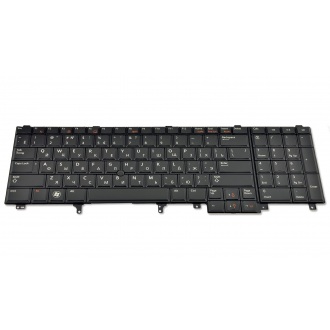 Клавіатура для ноутбука DELL Latitude E5520 E5530 E6520 E6530 BLACK RU BackLight (з пойнтстіком)