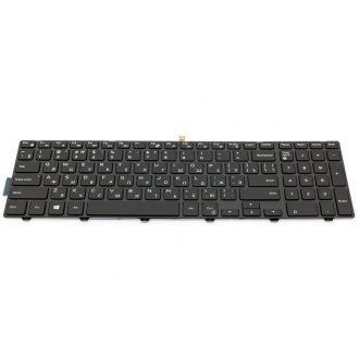 Клавіатура для ноутбука DELL Inspiron 3541 3542, 5542 5545 5547 5548 5551 5555 5558, 5748 5749 5755 5758 5759, Latitude 3550, Vostro 3546 BLACK FRAME BLACK RU BackLight