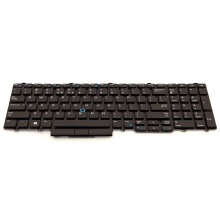 Клавіатура для ноутбука DELL Latitude E5550 E5570 5580 5590 5591 Precision M3510 M3710 BLACK US (з пойнтстіком)