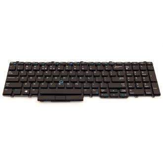 Клавіатура для ноутбука DELL Latitude E5550 E5570 5580 5590 5591 Precision M3510 M3710 BLACK US (з пойнтстіком)