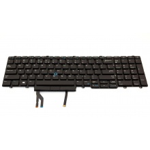 Клавіатура для ноутбука DELL E5550 E5570 5580 5590 5591 Precision M3510 M3710 BLACK US BackLight (з пойнтстіком)