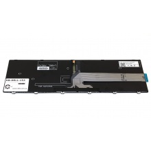 Клавіатура для ноутбука DELL Inspiron 15 3541 3542, 5542 5545 5547 5548 5551 5555 5558, 5748 5749 5755 5758 5759 Latitude 3550 Vostro 3546 BLACK FRAME BLACK RU з червоними літерами BackLight