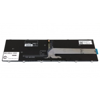 Клавіатура для ноутбука DELL Inspiron 15 3541 3542, 5542 5545 5547 5548 5551 5555 5558, 5748 5749 5755 5758 5759 Latitude 3550 Vostro 3546 BLACK FRAME BLACK RU з червоними літерами BackLight