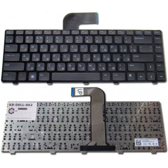 Клавиатура для ноутбука DELL Inspiron 3520 5520 7520 M4040 M4110 M5040 M5050 N4050 N4110 N5040 N5050, Vostro 1440 1450 1540 1550 2520 3350 3450 3460 3550 3555 3560 V131 BLACK FRAME BLACK RU