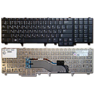 Клавиатура для ноутбука DELL Latitude E5520 E5530 E6520 E6530 BLACK RU (с поинтстиком)