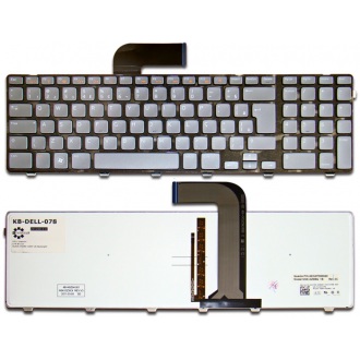 Клавіатура для ноутбука DELL Inspiron 17R 5720 7720 N7110, XPS 17 L702x, Vostro 3750, XPS 17 L702x BLACK FRAME GREY US BackLight