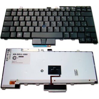 Клавіатура для ноутбука DELL Latitude E5300 E5400 E5500 E6400 E6410 E6500 E6510, Precision M2400 M2500 M4200 M4400 M4500 BLACK US BackLight (з пойнтстіком)