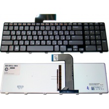 Клавіатура для ноутбука DELL Inspiron 17R 5720 7720 N7110, XPS 17 L702x, Vostro 3750, XPS 17 L702x BLACK FRAME GREY RU BackLight