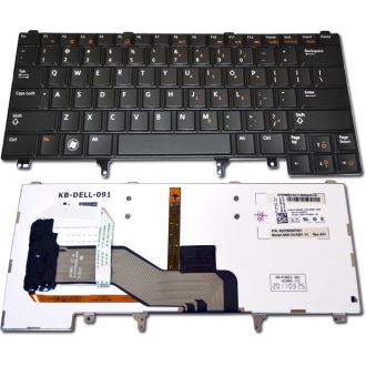 Клавиатура для ноутбука DELL Latitude E5420 E5430 E6220 E6230 E6320 E6330 E6420 E6430 BLACK US BackLight