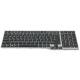 Клавіатура для ноутбука FUJITSU LifeBook E753 E754 GREY FRAME BLACK US BackLight