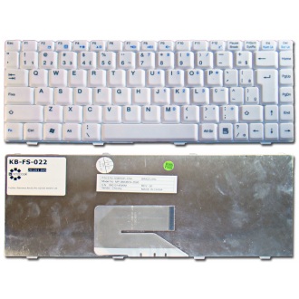Клавиатура для ноутбука FUJITSU Amilo A1310 A1310G A1655 A1655G L1310 L1310G Li1705 L7320 Pa1538, Amilo Pro V2030 V2035 V2055 V3515 / MSI MegaBook PR200 PR300 PR400 WHITE US