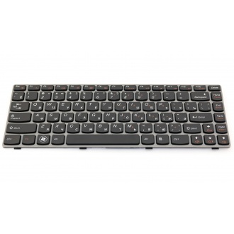 Клавіатура для ноутбука LENOVO IdeaPad Z450 Z460 Z460A Z460G Z465 GREY FRAME BLACK RU