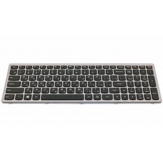 Клавіатура для ноутбука LENOVO IdeaPad P500 P500A Z500 Z500A Z500G SILVER FRAME BLACK RU