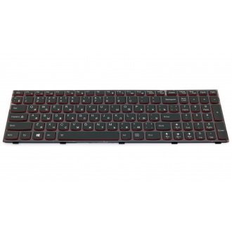Клавіатура для ноутбука LENOVO IdeaPad Y500 Y500N Y500NT BLACK FRAME BLACK RU BackLight (Win8)
