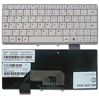 Клавиатура для ноутбука LENOVO IdeaPad S9 S9E S10 S10E WHITE RU