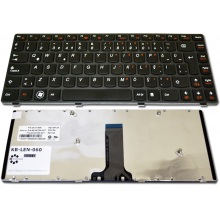 Клавиатура для ноутбука LENOVO Ideapad V370 GREY FRAME BLACK US