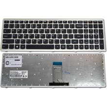 Клавиатура для ноутбука LENOVO IdeaPad U510 Z710 SILVER FRAME BLACK US (Win8)