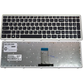 Клавіатура для ноутбука LENOVO IdeaPad U510 Z710 SILVER FRAME BLACK US (Win8)