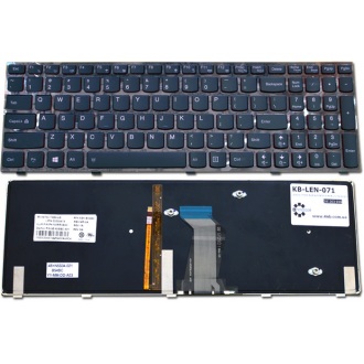 Клавиатура для ноутбука LENOVO IdeaPad Y500 Y500N Y500NT BLACK FRAME BLACK US BackLight (Win8)