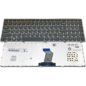Клавіатура для ноутбука LENOVO IdeaPad Y570 Y570A Y570D Y570i Y570N Y570NT Y570P GREY FRAME BLACK RU