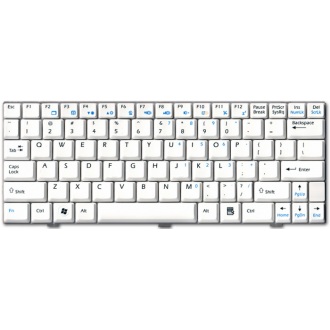 Клавиатура для ноутбука MSI Wind U90 U90X U100 U110 U120 U130 WHITE US