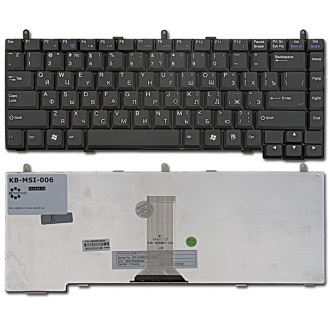Клавиатура для ноутбука MSI MegaBook S420 S425 S430 VR330 VR330X VR330XB / LG K1 BLACK RU