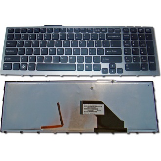 Клавиатура для ноутбука SONY VAIO VPC-F11 VPC-F12 VPC-F13 BLACK FRAME BLACK US BackLight
