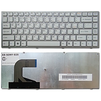Клавіатура для ноутбука SONY VAIO VPC-S SILVER FRAME WHITE RU