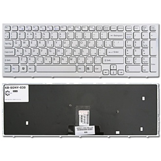 Клавіатура для ноутбука SONY VAIO VPC-EB WHITE FRAME WHITE RU