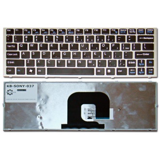Клавиатура для ноутбука SONY VAIO VPC-YA VPC-YB SILVER FRAME BLACK US
