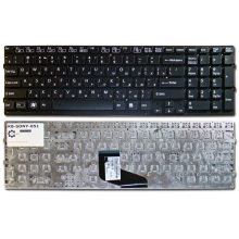 Клавіатура для ноутбука SONY VAIO VPC-F21 VPC-F22 VPC-F23 VPC-F24 BLACK RU
