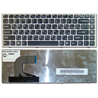 Клавіатура для ноутбука SONY VAIO VPC-S SILVER FRAME BLACK RU