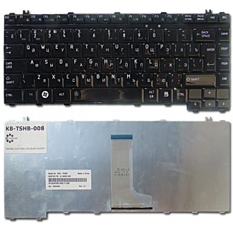 Клавиатура для ноутбука TOSHIBA Satellite A200 A205 A210 A215 A300 A305 L300 L305 L300D L305 L305D L450 L450D L455 L455D L510 L515 M200 M205 M300 M305 M333 M500 M505 M506 M507, Qosmio G40 G45 BLACK GLOSSY RU