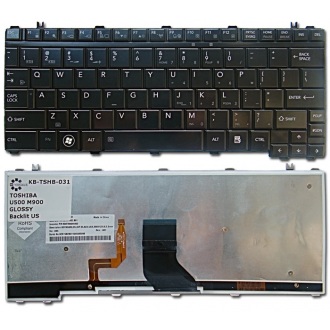 Клавиатура для ноутбука TOSHIBA Portege M800 M900 T130 T130D T135 T135D, Satellite M800 M900 U400 U405 U405D U500 U505 U505D GLOSSY US BackLight