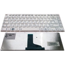 Клавіатура для ноутбука TOSHIBA Satellite C800 C800D L800 L805 L805D L830 L830D L840 L845 WHITE РАМКА WHITE RU