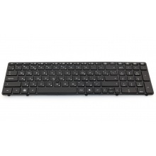 Клавіатура для ноутбука HP EliteBook 8560P 8560W 8570P 8570W, ProBook 6560B 6565B BLACK FRAME BLACK RU (з пойнтстіком)