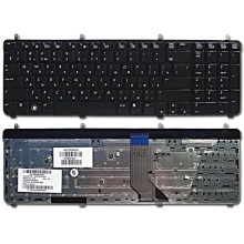 Клавиатура для ноутбука HP Pavilion DV7-2000 DV7-2100 DV7-2200 DV7-3000 DV7-3100 DV7t-2000 DV7t-2100 DV7t-2200 DV7t-3000 DV7t-3100 DV7t-3300 BLACK GLOSSY RU