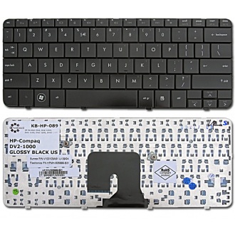Клавиатура для ноутбука HP Pavilion DV2-1000 DV2-1100 DV2-1200 DV2Z-1000 DV2Z-1100 BLACK GLOSSY US