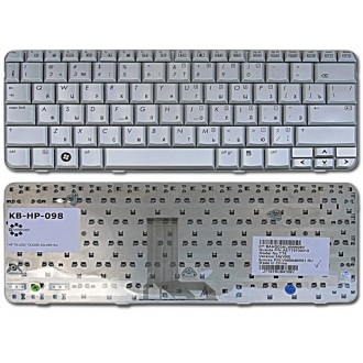 Клавіатура для ноутбука HP Pavilion TX1000 TX1100 TX1200 TX1300 TX1400 TX2000 TX2100 TX2500 TX2600, TouchSmart TX2-1000 TX2-1010 TX2-1020 TX2-1100 SILVER RU