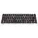 Клавіатура для ноутбука HP EliteBook Folio 1040 G1 1040 G2 SILVER FRAME BLACK US BackLight